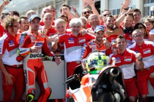 Andrea ed il team della Ducati