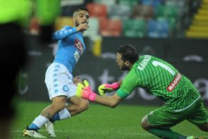 Insigne torna al gol in Udinese-Napoli