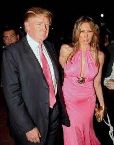 Donald Trump e la moglie Melania Knauss 